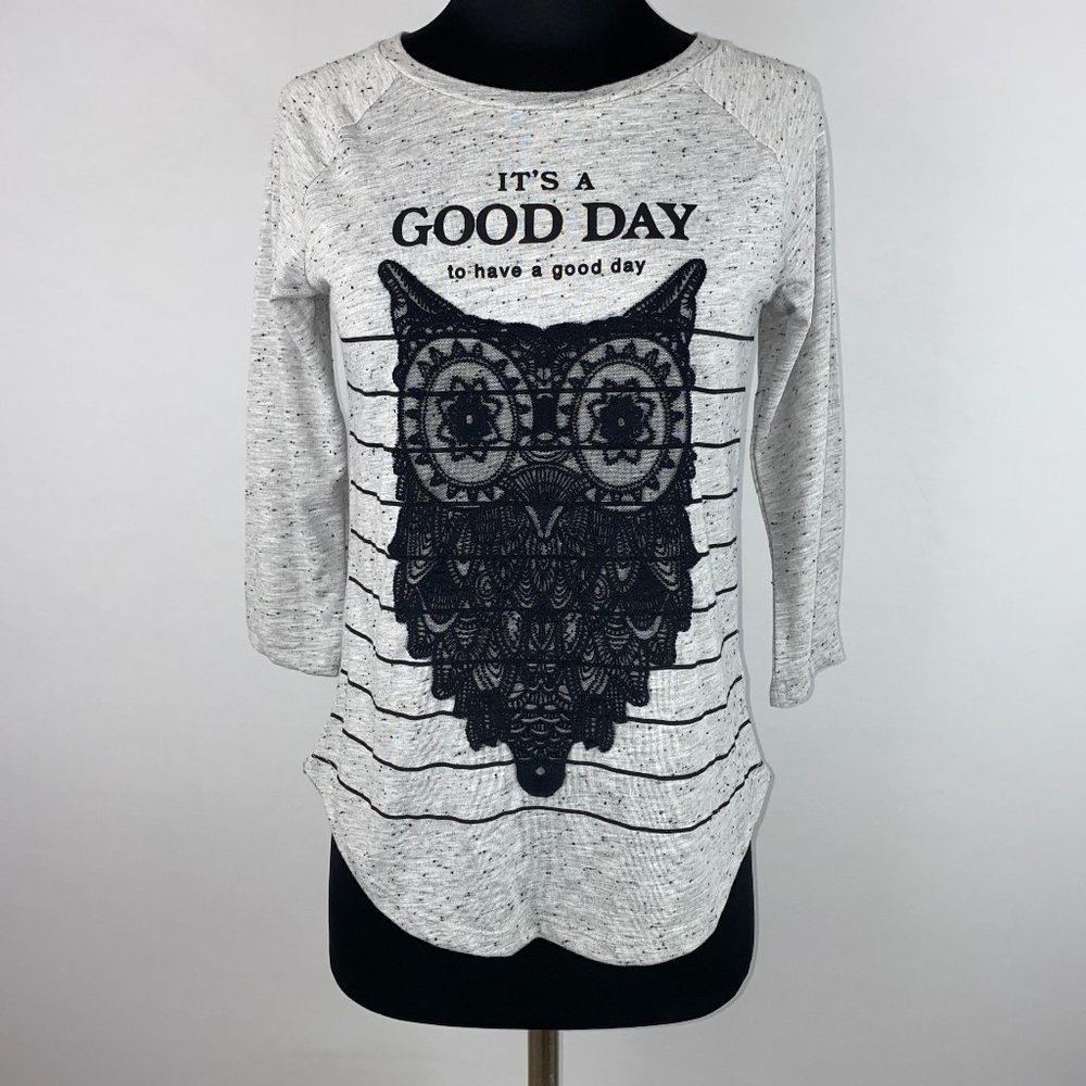 LCW Casual XS It's A Good Day Owl Top